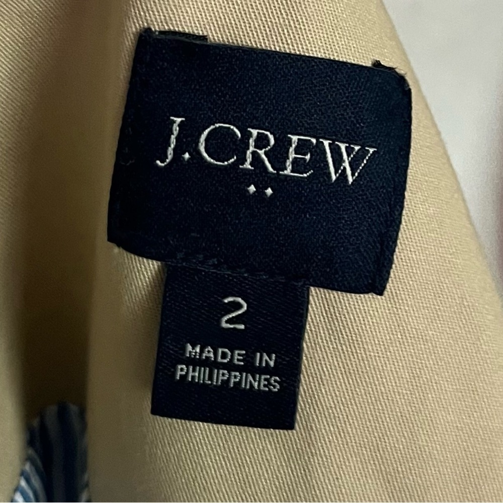 J. Crew • Khaki Tan Double-Breasted Trench Coat - Picture 8 of 9